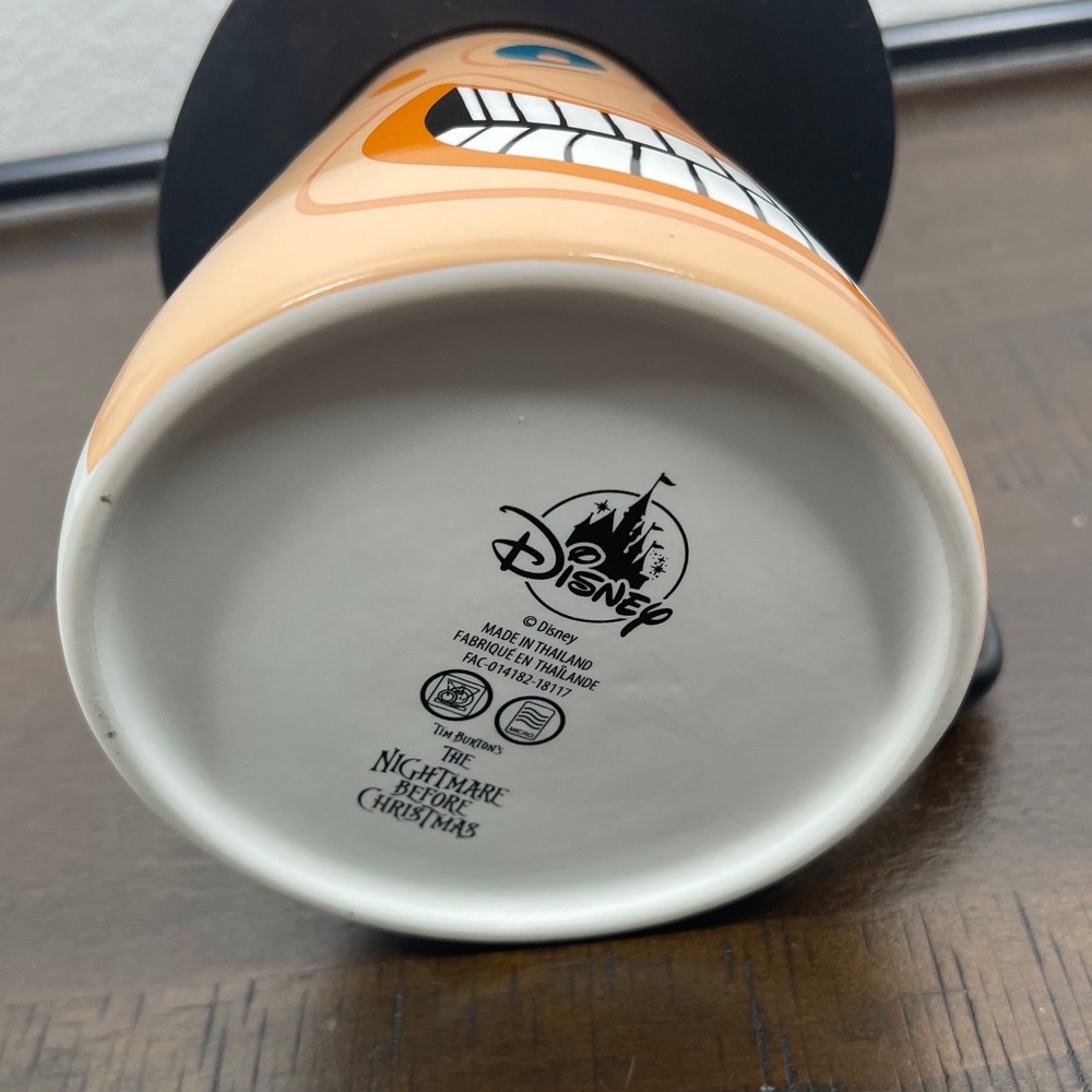 Disney Nightmare Before Christmas Mayor Mug with Silicone Hat Lid Two Sided Face - Picture 3 of 4